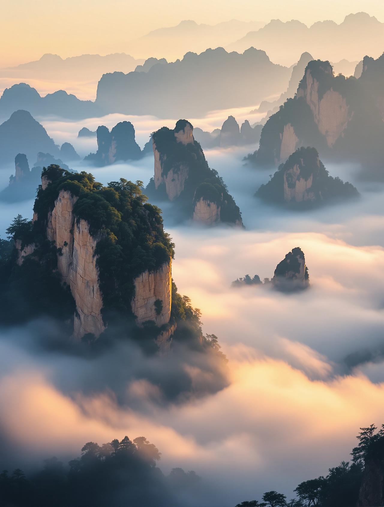 免费高清视频-黄山云海：中国最美山岳4K
